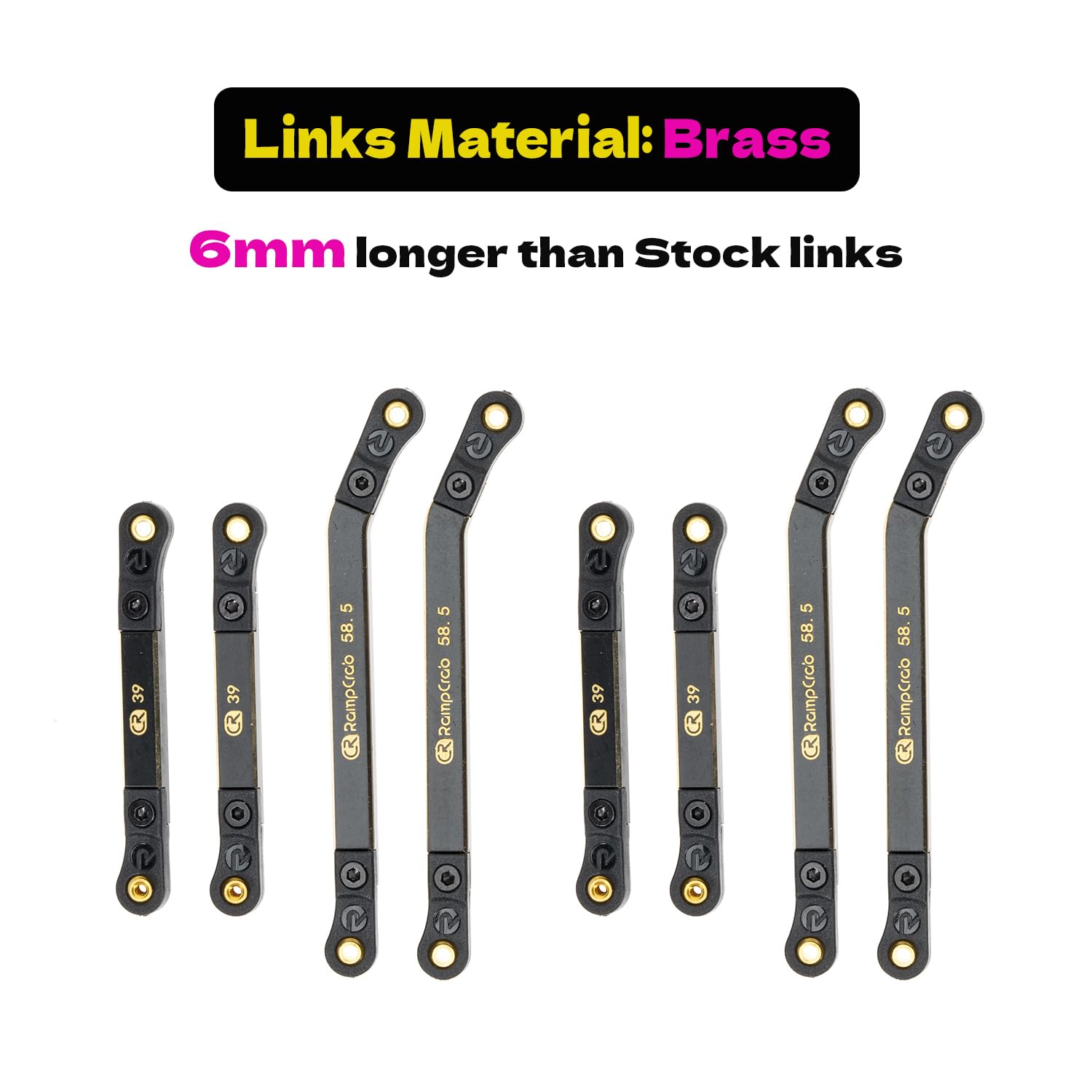 Amazon.com: RampCrab High Clearance 4 Links Set for AX24, Front